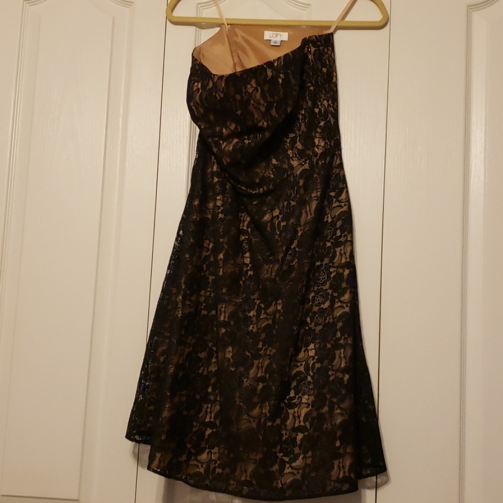 Loft Strapless Semi Formal Dress Size 8